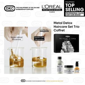 LOreal Professionnel Metal Detox Sulfate Free Shampoo Mask and Hair Oil Gift Set Trio Coffret Metal Dx- DKC