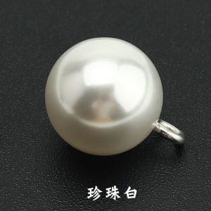 Easiest for Match round Pearl Button Classic Style Shirt Cardigan New Chinese Style Cheongsam Buttons Chiffon Knitting Sweater Button