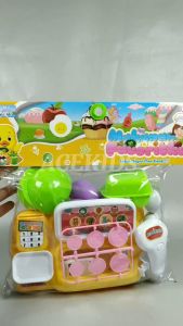 Mainan Anak Cash Register Kasir Belanja Sayur Makanan Edukasi Anak Cewek