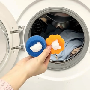 ลูกบอลซักผ้า เพิ่มพลังซักขจัดคราบ ลูกบอลยางซักผ้า กําจัดขน สําหรับเครื่องซักผ้า ใช้ซ้ําได้ แพ็ค 4 ชิ้น (CH-215)