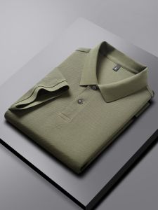 100% pure cotton mens new short sleeve summer custom fashion polo shirt high-quality luxury boutique Tshirt business casual top