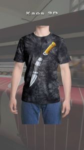 Kaos 3D Knif Cold Steel Premium Bangkok Thailand