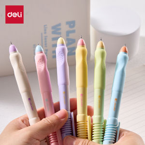 ปากกาลูกลื่นแบบกด ดีเลย์ ไฮ อีเธสติก อิน สไตล์ 05 มม สีดำ แห้งเร็ว หัวปากกาแบบ ST สำหรับนักเรียน ปรับท่าทางการเขียน แก้ไขข้อผิดพลาดในการเขียน