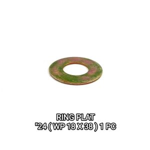 Ring Plat "24 (WP 18 X 38) Harga Per 1 PC - Reng Plate Pelat Washer Kunci 24 Diameter 18mm x 38mm Tebal 14 mm