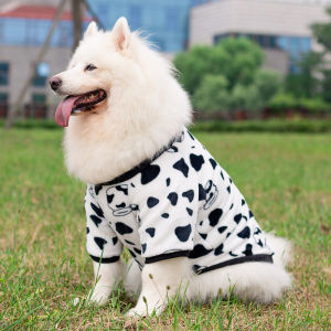 Pet Clothes Dog Pet Costume Golden Retriever Medium Large Dog German Shepherd Husky Samoyed Thickened Two Feet Autumn and Winter Clothes
