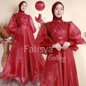 TERBARU DRESS PESTA FULL ORGANZA MIX TILLE PREMIUM