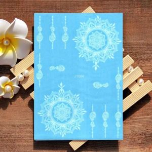 Hena Instan Tempel Pengantin Henna Stiker Wedding 1pcs Cukup Untuk Kanan Kiri fre manik lem gliter