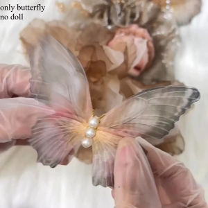 For Doll Clothes Skullpanda Light Weaving Garden Exquisite Fairy Skirt Butterfly Flower Hair Ring Set Replacement Accessories
