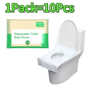 Disposable Toilet Seat Cover Portable Travel Camping Hotel Bathroom Toilet Mat Pads Degradable Soluble Water Toilet Covers Paper