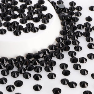 Top SS3-SS30 Black Glass Hotfix Rhinestones Flatback Hot Fix Crystals Stones Nail Gems DIY Decoration Accessories for Clothing