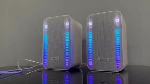 Speaker KISONLI X22 Laptop / PC / Gaming Super Bass Portable RGB Rhythm Light - Garansi 1 Tahun