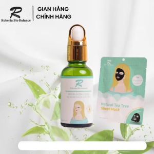 COMBO SERUM DƯỠNG DA NGĂN NGỪA LÃO HOÁ VÀ MẶT NẠ ĐEN TRÀM TRÀ SÁNG DA SẠCH DẦU NGĂN NGỪA MỤN