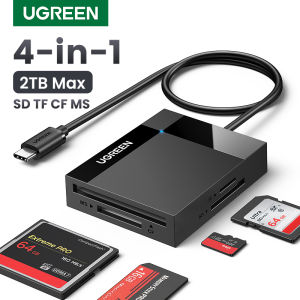 Ugreen 4-in-1 USB 3.0 Card Reader Super Speed TF CF MS Micro SD Card Reader Multi Smart Memory for Computer USB Card Reader-0.5m cable - intl