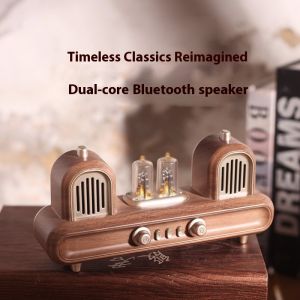 New AS33 Retro Wireless Bluetooth Speaker with USB Flash Drive Support Outdoor Desktop Ornament Audio Card Compatible