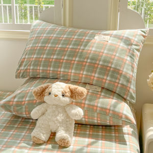 Washed Cotton Pillowcase Pair Inner Core Case 48cmx74cm Children Single 2024 New Ins Style Bedding Accessories Polyester Fabric