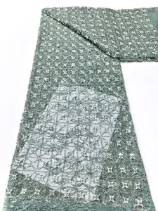 2026 Elegant African Nigerian Fashion Beaded Lace Size 5 High-end Luxury French Sequins Mesh Lace Fabric Womens Party Dresses