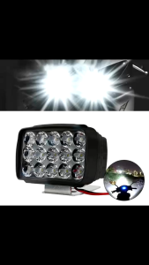 Đèn Pha Siêu Sáng 15LED 12V-80V 30W Đèn Trợ Sáng Cho Xe Máy Xe Cơ Giới Chiếu Sương Mù Chống Nước