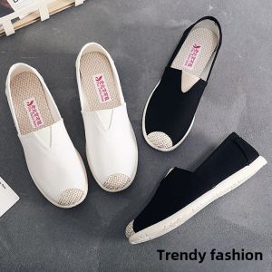 Comfortable Casual Canvas Shoes Womens Slip-On Soft Bottom Fashionable Spring Summer New Style Anti-Slip Versatile Korean Version