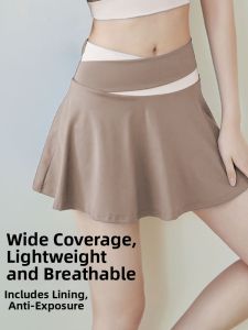 DAJIRIJI | Quick-Dry Anti-See-Through Running Skirt