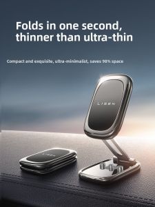 MONLEYTA | Car Universal Magnetic Phone Holder Dashboard Navigation Mount Sticky Metal Feels Design For Vehicle Air Vent And Dashboard