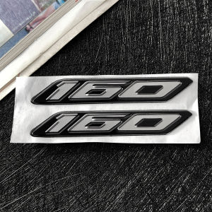 For HONDA CLICK160 Logo Emblem 3D Soft Plastic Sticker Motorbike Body Decorative Decal Motorcycle Stickers Accessories Para Moto