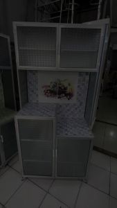 Rak Piring Aluminium Keramik 2 Pintu