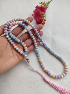 Tasbih Kristal Gradasi 99 butir Tasbih Kristal Premium Tasbih Cantik Tasbih panjang Oleh Oleh Haji dan Umroh