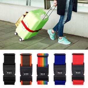 Travel Adjustable Belt Strap Luggage Lock Suitcase Strap
