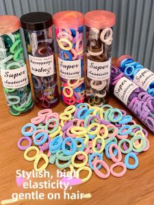 Disposable Elastic Hair Ties for Kids Non-Damaging Baby Girls Head Ropes Small Cheeks Cute Cartoon Design Hair Bands for Kids