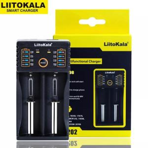 Liitokala Lii-202 1.2V 3.85V 3.7V 3.2V 18650 18350 18500 21700 14500 26650 AA AAA NiMH Rechargeable Lithium-Battery Charger