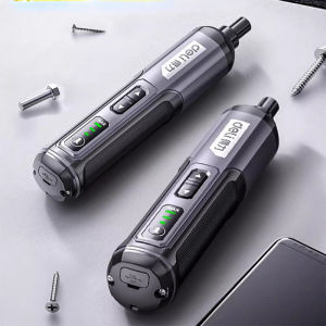 deli | Mini Electric Screwdriver Set USB Rechargeable 2000mah Adjustment Power Dril Multi-function Disassembly Torque Repair Tools Kit