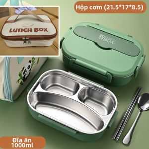ZJE | Hộp Cơm Inox Chia Khuôn Phù Hợp Học Sinh