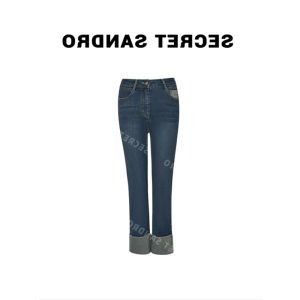 Quần Jeans Ống Thẳng Ôm Vừa Vặn Oajer Quần Jeans Nữ Cao Cấp Mùa Thu Đầu Cổ Điển Cạp Cao Thường Ngày