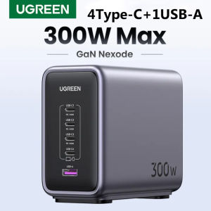 UGREEN 300W USB C Charger GaN 5 Ports Desktop Charging Station 4Type-C 1USB-A PD3.1 Fast Charger