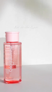 Glad2Glow Cherry Blossom Betaine Micellar Water Removes Makeup & Dirt Gentle Non-stripping Hydrating Facial Cleansing Water for Daily Makeup Removing