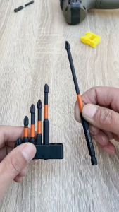 ชุดดอกไขควง ชุดดอกไขควงกระแทกแม่เหล็ก PH2 S2 ดอกไขควง 6ชิ้น