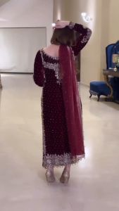 [PRE-ORDER] Ready Made Embroidery Sequence And Moti Work Suit (10-15days delivery)