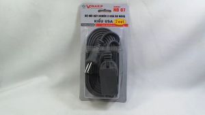 BỘ NỐI DÂY NGUỒN 3 NGẢ KIỂU MỸ VINAKIP ổ cắm đa năng du lịch tiện lợi