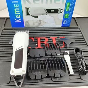 Kemei KM-807 Mens Powerful Beard Rechargeable Hair Clipper Professional Electric Hair Clipper Adjustable Electric Hair Clipper