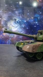 Mainan Mobil Remot Kontrol RC Tank Tiger Super Series Batre Cas LED