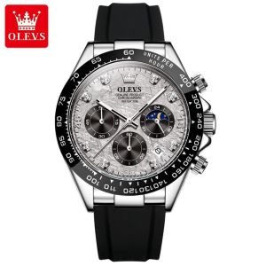 OLEVS Luxury Men Watch Quartz Man Watches Waterproof Luminous Top Brand Watch for Men Date Chronograph Sport Wristwatch