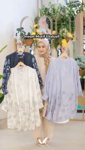 SETELAN WANITA FASHION MUSLIM LEBARAN TERBARU 2025 | LAUREN RAFA RIKAWA ONE SET By VENTEDAILY | CELANA KULOT TUNIK PANJANG | TUNIK SILK PREMIUM