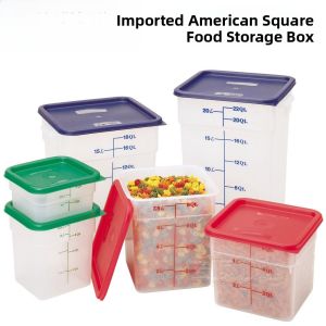 Cambro Square Food Storage Container Kitchen Grain Storage Bucket Sealed Rectangular Pantry Organizer Nordic Style Bin