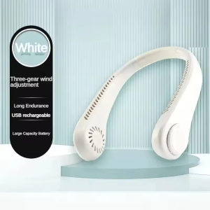 Neck Fan Long Endur Neck Portable No Bladeless Hanging Neck Rechargeable Air Cooler 3 Speed Mini Summer Sport Outdoor Mini Fan