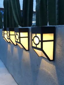 Đèn năng lượng mặt trời đèn gắn tường hình cửa sổ trang trí sần vườn lối đi tường rào trụ cổng kháng nước