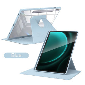 Acrylic 360° Rotation Protective Case For Samsung Galaxy Tab S9 Case S8 S7 11 Inch SM-T870 SM-X700 Flip Tablet Cover Funda