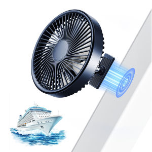 Eary 6.6in Magnetic Cruise Ship Approved Fan Portable Cruise Cabin Fan 3000mAh 3 Speeds 360°Rotate Fan for Golf Cart Yamaha EZGO