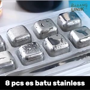 Es Batu Reusable Stainless Steel Ice Cube 4/6/8 Pcs / Set Es Batu Baja Tahan Karat Batu Pendingin Cepat Batu Dingin Dapat Digunakan Kembali Termurah Rekomendasi