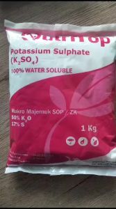 Ori PUPUK SOP 1kg NUTRITOP Potasium Sulfate K2SO4 Potsul MEROKE - Pupuk Generatif Pembentukan Pematangan Buah