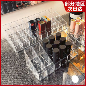 Transparent Acrylic Lipstick Storage Box Desktop Cosmetic Organizer Display Rack for Beauty Tools Makeup Arrangement